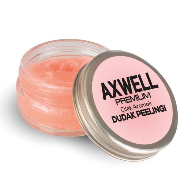 Axwell Premium Çilek Aromalı Dudak Bakım Peelingi 30ml 